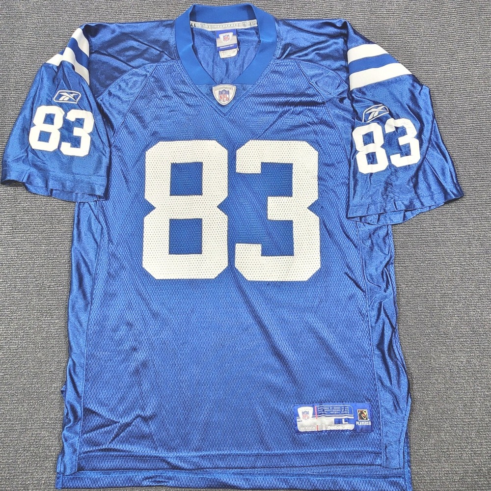 Reebok Football Jersey Mens Large Blue Brandon Stokley #83 Colts Athletic Sport
